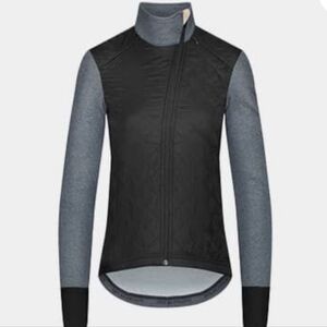 Café du Cycliste Heidi Winter Jacket Wind Resistant Insulated Black Women Medium